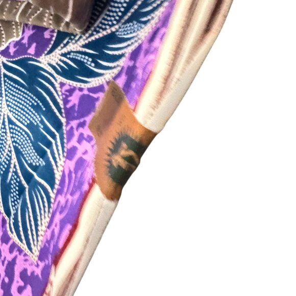 Real Holland Wax Print Fabric 100% Cotton 6 Yrds Purple Floral Original Holland - Picture 7 of 7